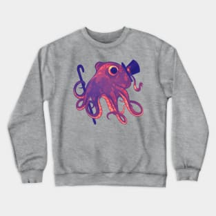 Sunset Octopus Gentleman Crewneck Sweatshirt